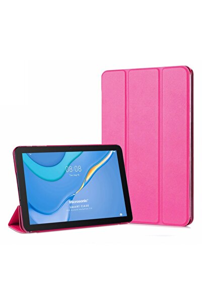 Microsonic Huawei Matepad Se Kılıf Slim Translucent Back Smart Cover Pembe