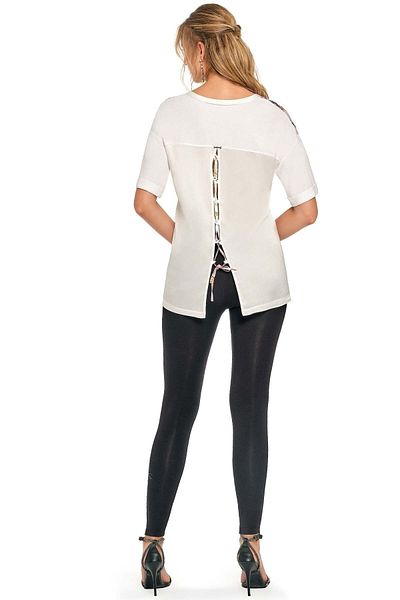Guitar Round Neck Multicolored Satin Tunic