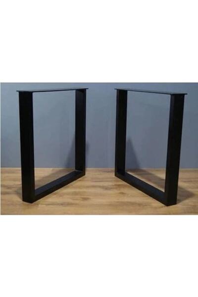 İlgi Trafik Kare Metal Masa Ayağı Kütük Bahçe Mobilya Ayakları 50x75 Cm