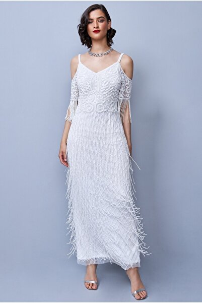 GATSBYLADY LONDON Daisy - El Işlemeli , Taş Püsküllü Elbise