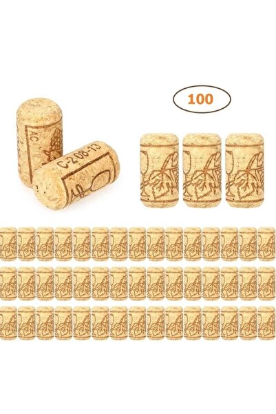 AYMAGNET 100 Adet Şişe Mantarı. Doğal Mantar Tıpa. Şarap Şişe Ve Yağdanlık Ma...