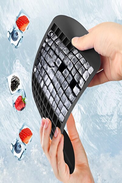 MasterCar 160 Bölmeli Silikon Mini Küp Şekilli Buz Kalıbı | Mini Buz Küpü Kahve Içek Termos Soğutucu Buz Kalıp