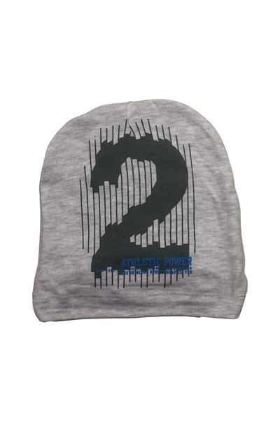 neocotton 2 Number Printed Flexible Cotton Combed Seasonal Single Layer Baby Kids Beanie (2-5 YEARS)