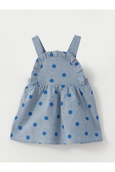 LC Waikiki Crew Neck Short Sleeve Baby Girl T-Shirt and Salopet Dress Set of 2