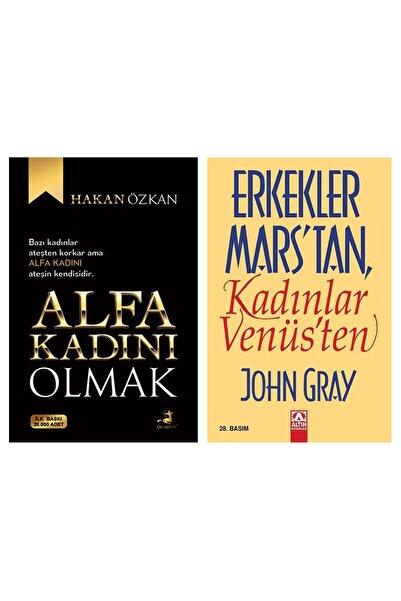 Olimpos Yayınları Alfa Kadını Olmak - Erkekler Mars'tan Kadınlar Venüs'ten 2 Kitap (hakan Özkan - John Gray)