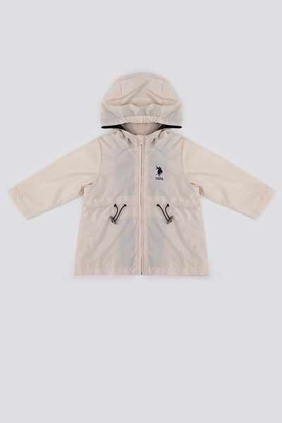 U.S. Polo Assn. The Nobility Of Red Cream Baby Girl Raincoat