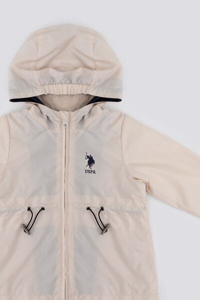 U.S. Polo Assn. The Nobility Of Red Cream Baby Girl Raincoat