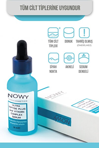 nowy Arbutin Hyaluronic Acid Leke Oluşumun Engelleyen Cilt Tonu Eşitleyici Cilt Bakım Serumu 30ml