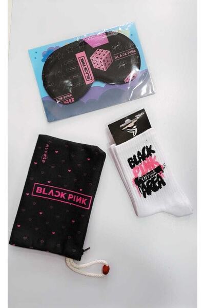 GC GÖKHAN CLUB Blackpink držač za olovke, traka za spavanje, čarape