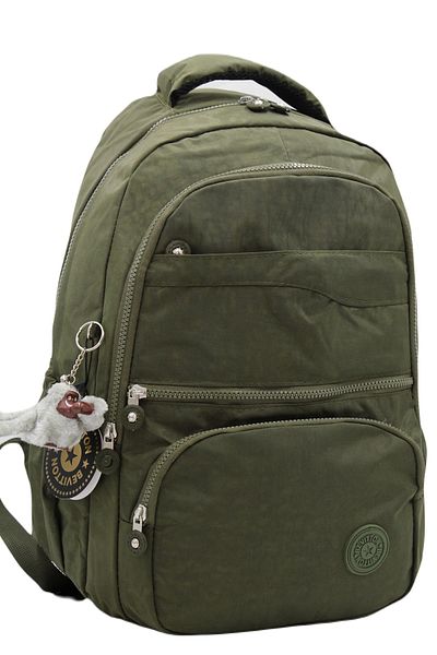 Bevitton Rucsac de școală unisex kaki cu mai multe compartimente rezistent la apă 2400
