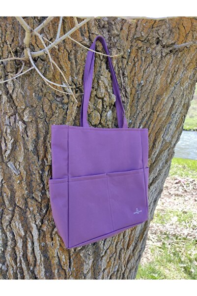 JANJAN Geantă sport violet/violet