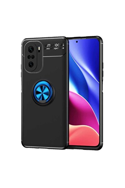 ZM STORE Xiaomi Poco F3 Kılıf Yüzüklü Standlı Pürüzsüz Ve Soft Arka Yüzey Rav...