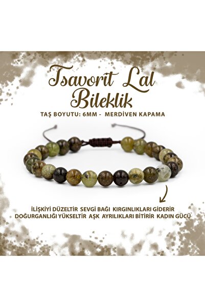 Deniz Doğal Taş سوار من الحجر الطبيعي المعتمد من التاسافوريت لال مقاس 6 مم