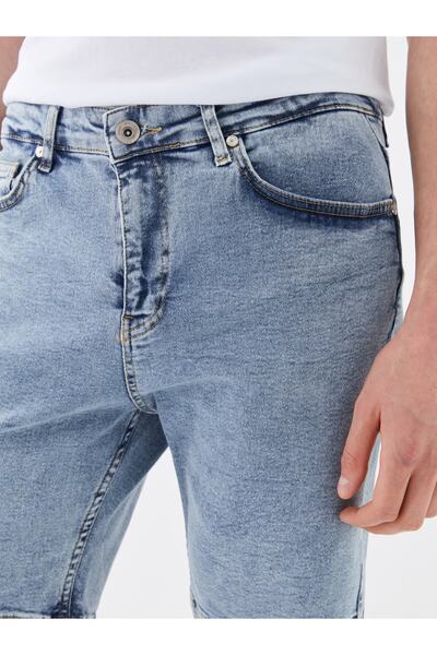 LC Waikiki Férfi Jean rövidnadrág - Standard szabású