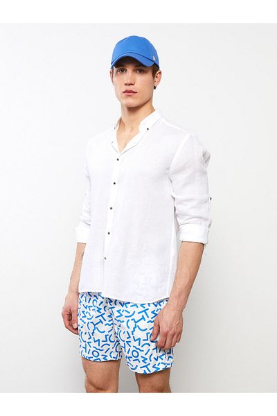 LC Waikiki Pantaloni scurți de baie pentru bărbați cu model până la genunchi