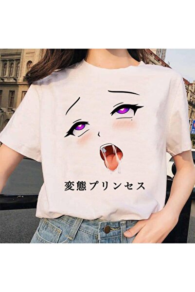GALASHOP اليابانية أنيمي Ahegao تي شيرت