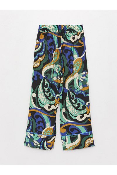 LC Waikiki Vzorované dámské Capri s elastickým pasem