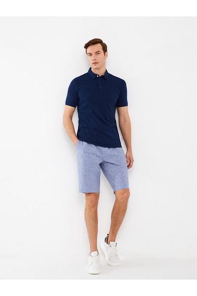 LC Waikiki Leinen-Bermudashorts für Herren in Standard-Passform