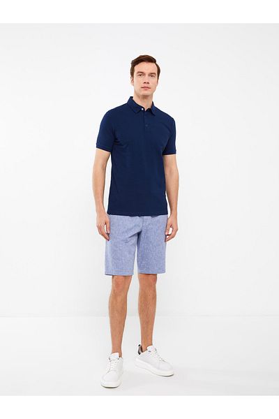 LC Waikiki Leinen-Bermudashorts für Herren in Standard-Passform