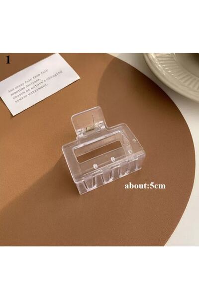 monalisatoka Kadın Şeffaf 5cm Mandal Toka