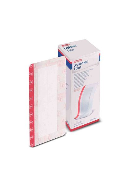 LEUKOMED T Plus 10 سم × 25 سم 50 قطعة - وسادة معقمة مقاومة للماء للجروح
