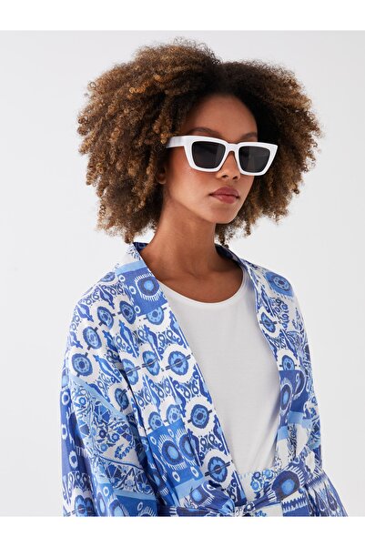 LC Waikiki Dámské kimono oversize s šátkovým límcem