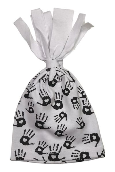 Albimama Printed Hooded Baby Beanie (Flexible Fabric)