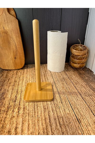 emir home shop Bamboo Square Paper Towel Holder