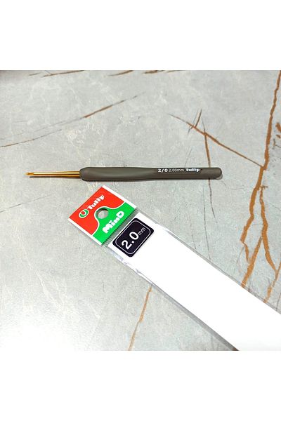 Tulip عدد 2 يد سيليكون صوف كروشيه (2/0)