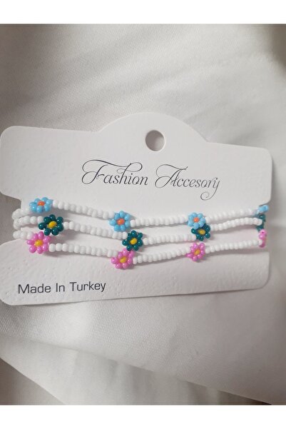 OZDEM DEKOR Papatya Halhal Bileklik 3lü