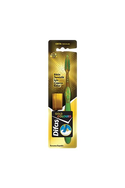 Difaş Toothbrush Gold Colors Soft