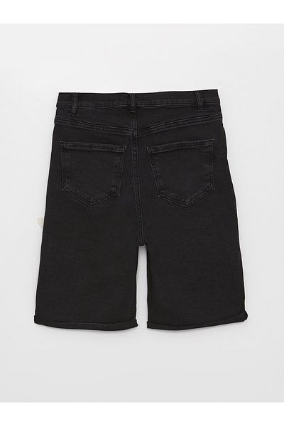 LC Waikiki Skinny Fit γυναικείο τζιν σορτς με λεπτομέρεια στην τσέπη
