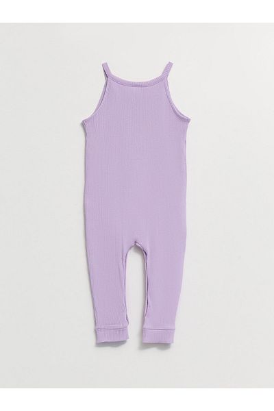 LC Waikiki Basic-Overall aus Baumwolle für Babys mit Rundhalsträgern