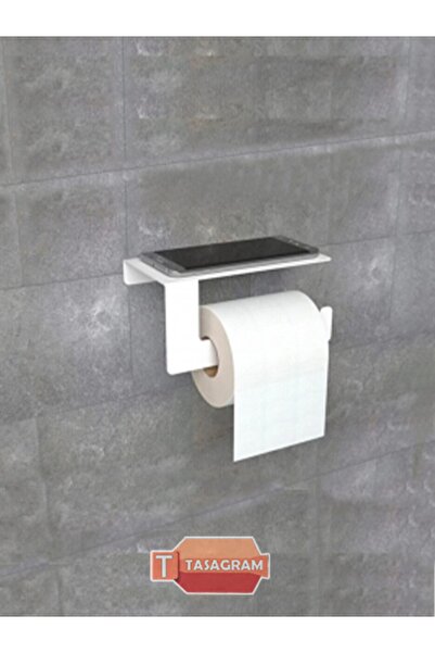 TASAGRAM Metal Beyaz Tuvalet Kağıtlık-tuvalet Kağıdı Askısı-tuvalet Kağıtlığı