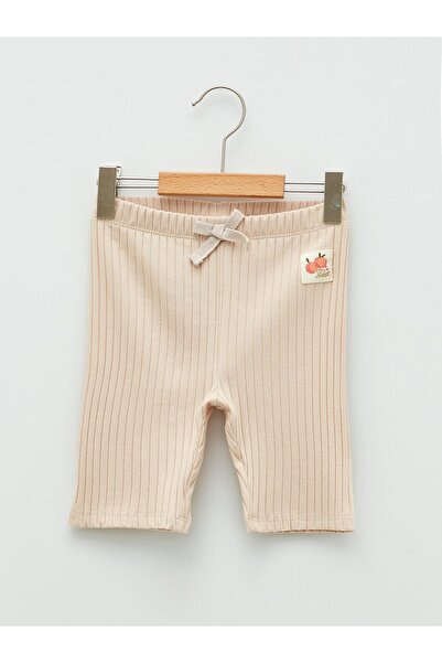 LC Waikiki Βρεφικό κοριτσίστικο κολάν Basic βαμβακερό με ελαστική μέση