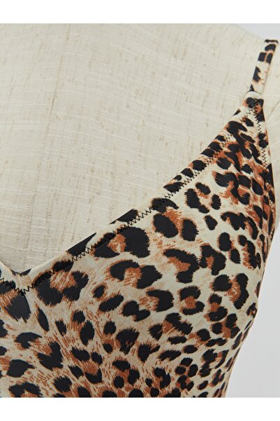 LC Waikiki Leopárdmintás női fürdőruha