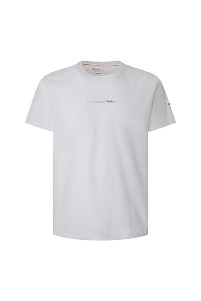 Pepe Jeans Herren T-Shirt - DAVID TEE, Rundhals, Kurzarm, Baumwolle, Logo, einfarbig