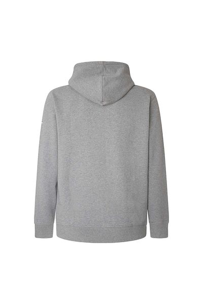 Pepe Jeans Herren Zip-Sweatjacke - EDWARD ZIP, Jacke, Baumwolle, Reißverschluss, Logo, Kapuze,