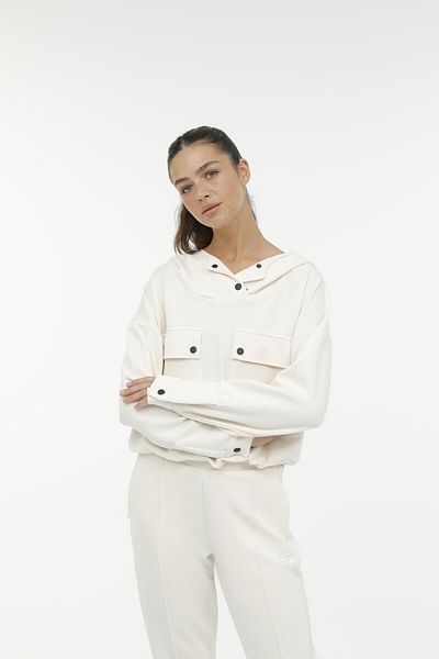 Lotto Wl Luca 17Sw07 3Fx Off-White Women's Sweatshirt