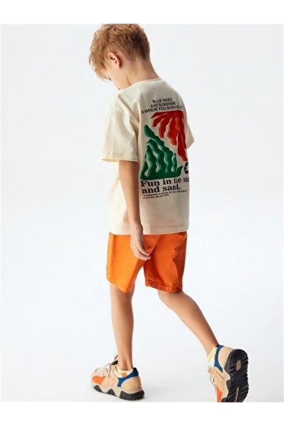 NK Boy's Cotton Pocket Detailed Woven Shorts