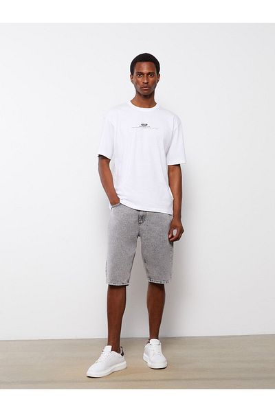 LC Waikiki Men's Jean Shorts - Standard Fit