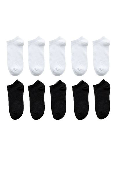 ASGÜL SOCKS Комплект памучни спортни чорапи до глезена от 10 части