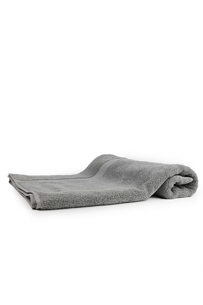 Taka Fabrics Wave 100% Cotton Bath Towel Size 70x140 Cm, Dark Gray
