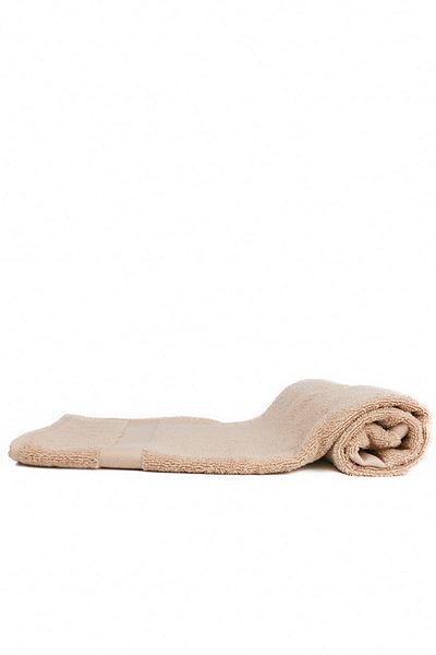 Taka Fabrics Wave 100% Cotton Hand and Face Towel Size 50x80 Cm, Beige