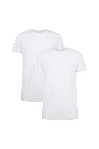 Bamboo Basics RUBEN Herren T-Shirt 2er-Pack – Unterhemd und Rundhals Single Jersey