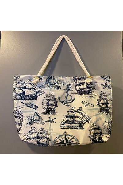 CNGZSHOP Μοντέρνα κομψή τσάντα θάλασσας με μοτίβο, σχήμα, τσάντα παραλίας (ΔΙ...