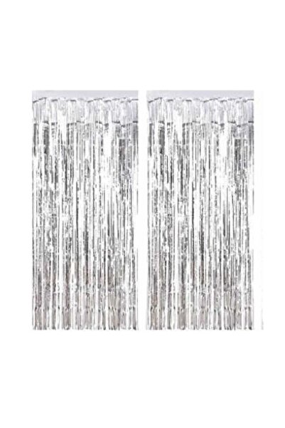 BEST PARTİ DOĞUM GÜNÜ PARTİ SÜSLERİ 2 Adet 90 Cm × 200 Cm Metalize Arka Fon K...