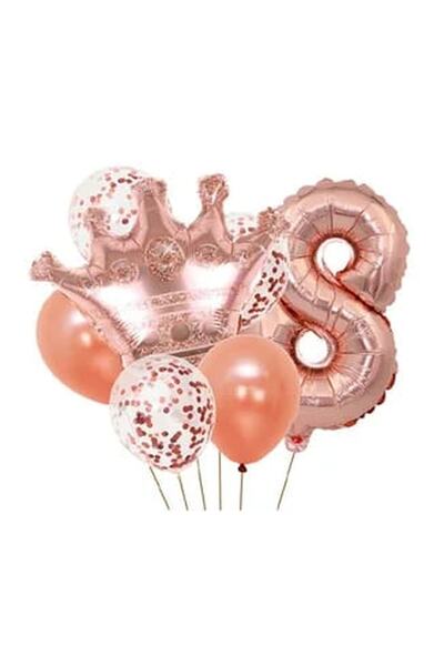 DÜVENCİ TİCARET Çıtıpıtıstore Rose Gold Yaş Balon Seti