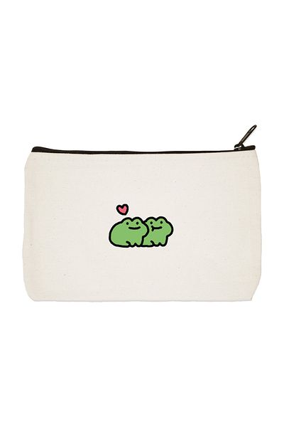 designedfy Υφασμάτινη τσάντα μακιγιάζ Frogs Printed