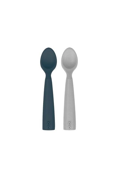 OiOi Nam Nam 2-Piece Silicone Food Spoon